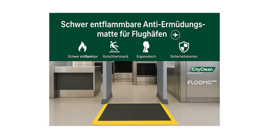 Flughafenmatte: Schwer entflammbare Anti-Ermüdungsmatte