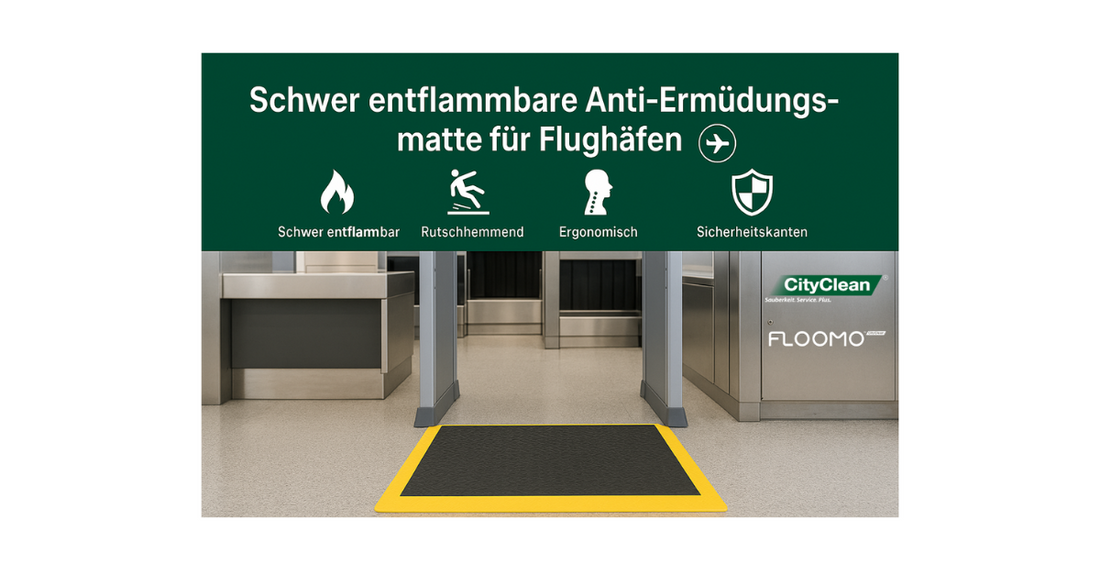 Flughafenmatte: Schwer entflammbare Anti-Ermüdungsmatte