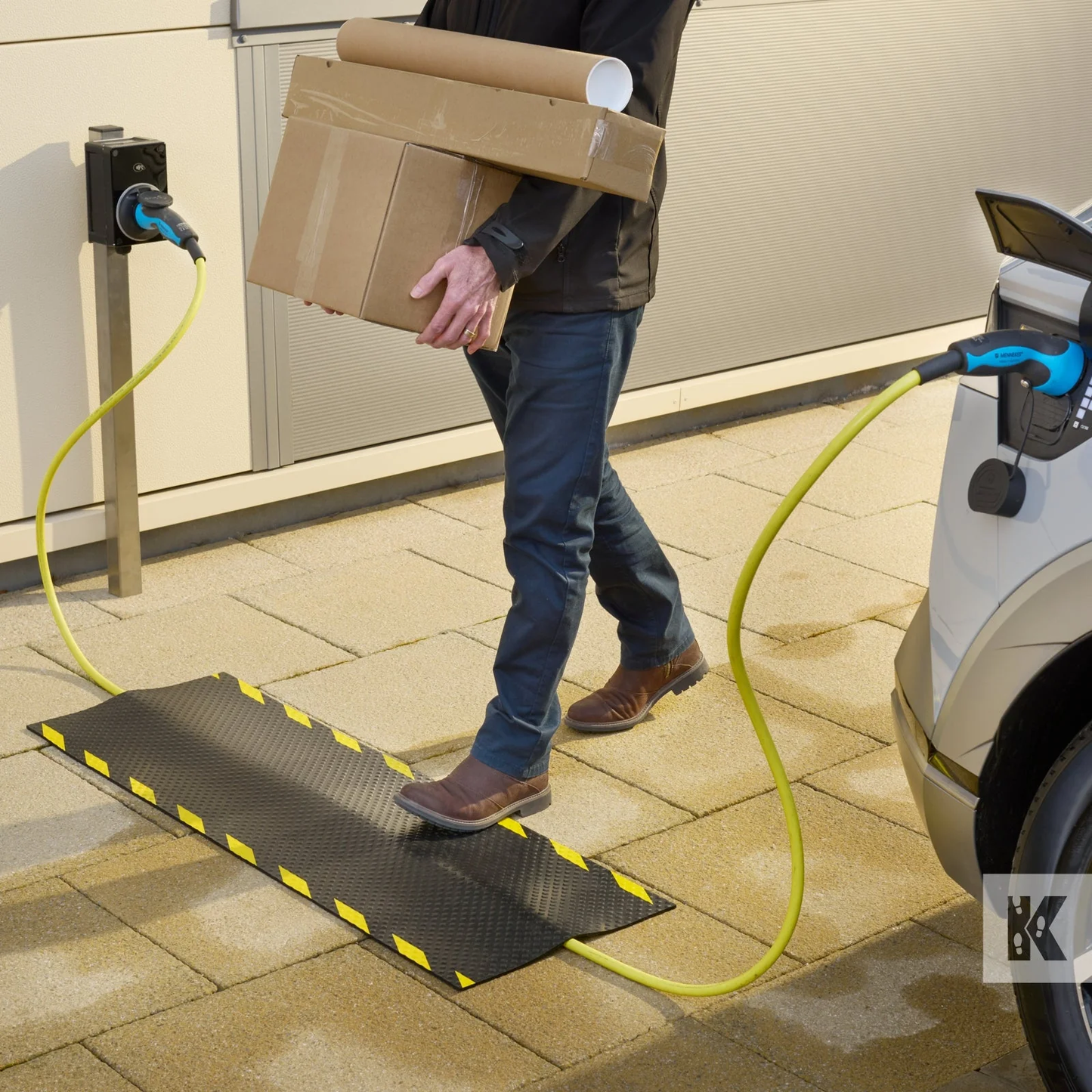 E-Auto Kabelmatte 40cm x 120cm EV Cable mat