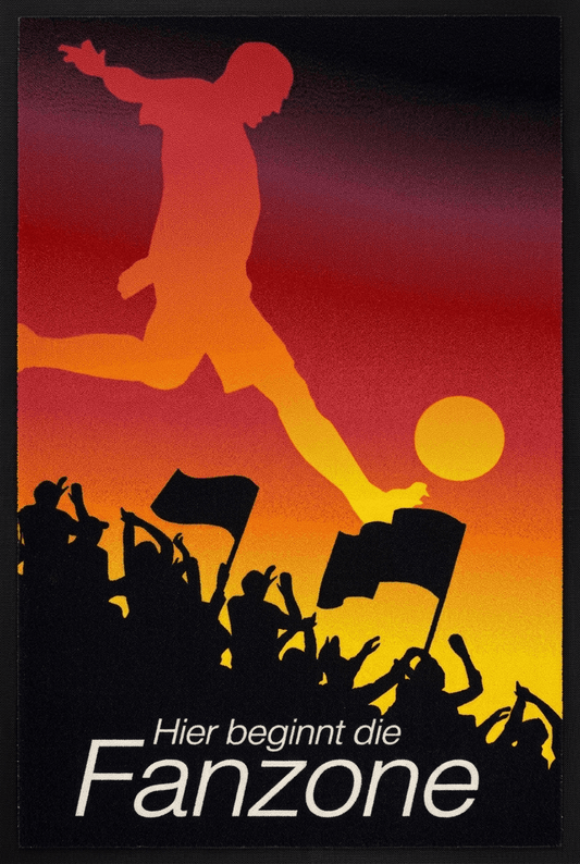 Fanzone Fußball Fußmatte I Matte für Sportevents 85x150 cm I Fussball Sommer 2026