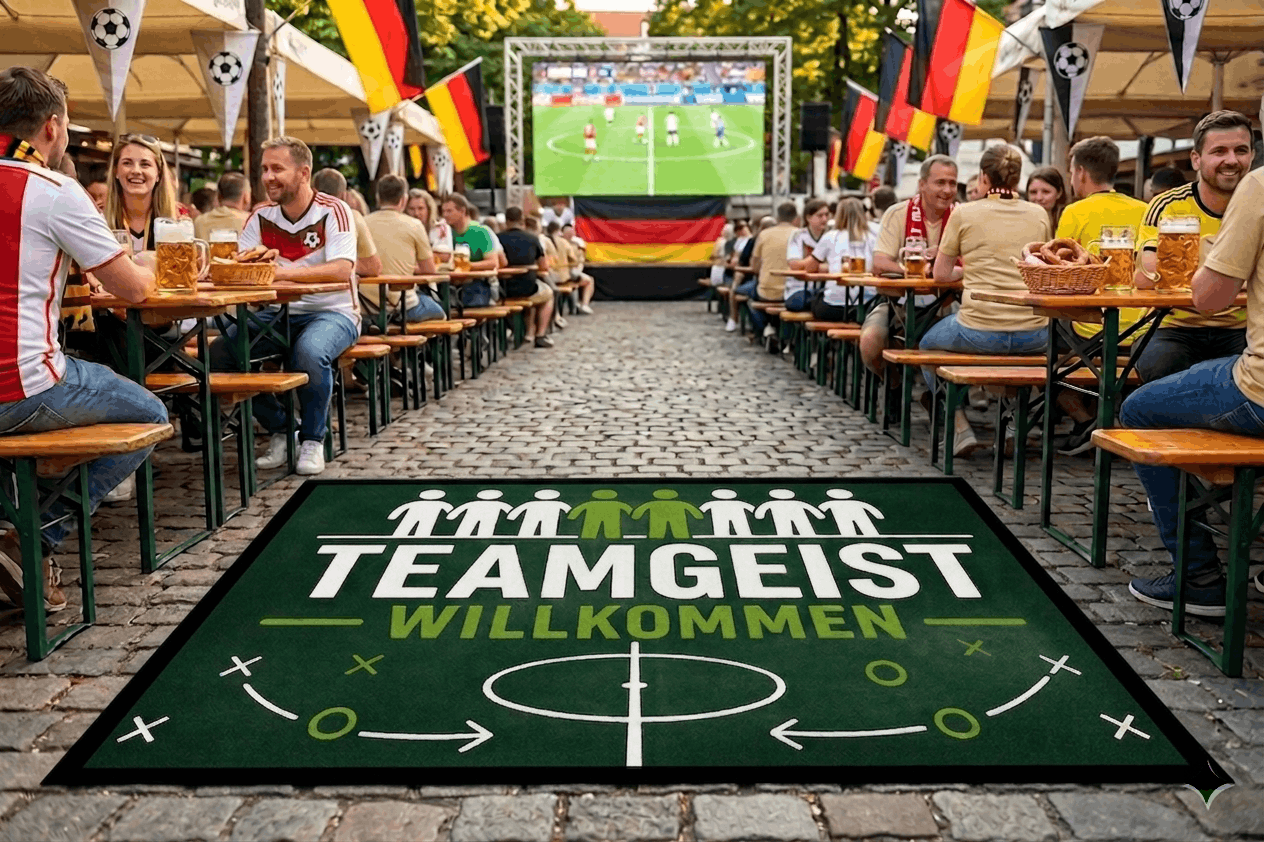 Fussball Sommer 2026 Fußmatte Teamgeist Taktiktafel – Fan Edition
